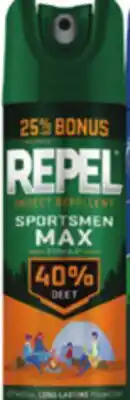 Ocean State Job Lot Repel Insect Sportsmen Max Insect Repellent 40% DEET 8.125 oz offer