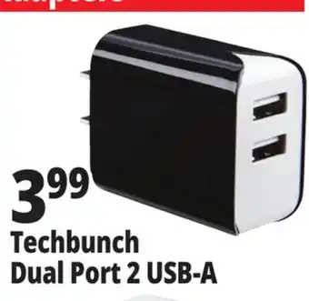 Ocean State Job Lot TechBunch Dual USB Wall Charger offer