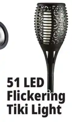 Ocean State Job Lot Outdoor Living Accents Solar 51 LED Tiki Light with Flickering Flame offer