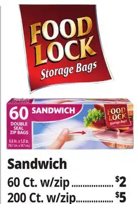 Ocean State Job Lot Food Lock Sandwich offer