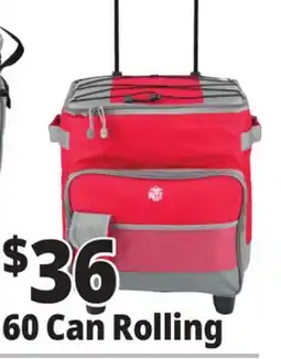 Ocean State Job Lot North Peak 60-Can Rolling Cooler Red offer