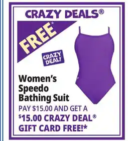 Ocean State Job Lot Women's Speedo Bathing Suit offer