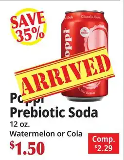 Ocean State Job Lot Poppi Prebiotic Soda offer