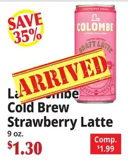 Ocean State Job Lot La Colombe Cold Brew Strawberry Latte offer