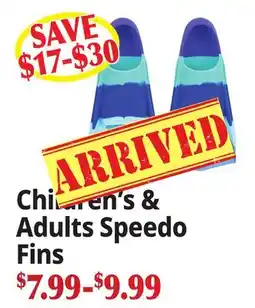 Ocean State Job Lot Children's & Adults Speedo Fins offer