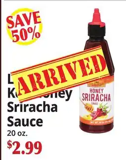 Ocean State Job Lot Lee Kum Kee Honey Sriracha Sauce offer