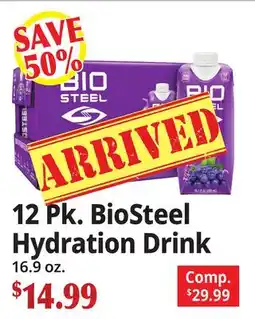 Ocean State Job Lot 12 Pk. BioSteel Hydration Drink offer
