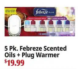 Ocean State Job Lot 5 Pk. Febreze Scented Oils + Plug Warmer offer