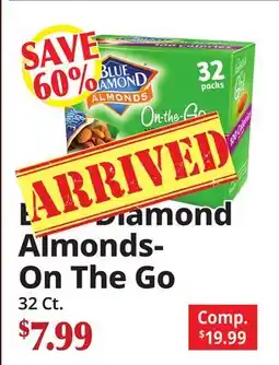Ocean State Job Lot Blue Diamond Almonds- On The Go offer