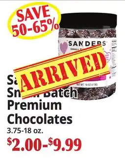 Ocean State Job Lot Sander's Small Batch Premium Chocolates offer