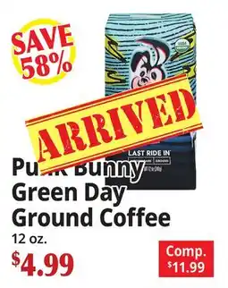 Ocean State Job Lot Punk Bunny Green Day Ground Coffee offer