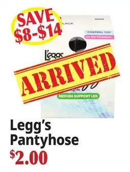 Ocean State Job Lot Legg's Pantyhose offer