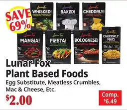 Ocean State Job Lot Lunar Fox Plant Based Foods offer