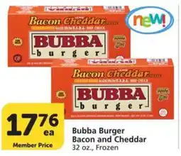 Albertsons Bubba Burger Bacon and Cheddar offer