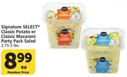 Albertsons Signature SELECT Classic Potato or Classic Macaroni Party Pack Salad offer