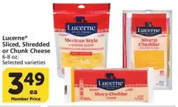 Albertsons Lucerne Sliced, Shredded or Chunk Cheese offer