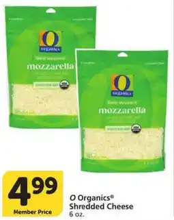 Albertsons O Organics Shredded Cheese offer