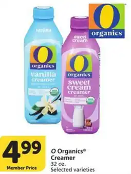 Albertsons O Organics Creamer offer
