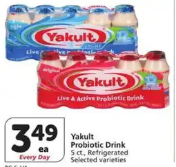 Albertsons Yakult Probiotic Drink offer