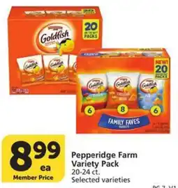 Albertsons Pepperidge Farm Variety Pack offer