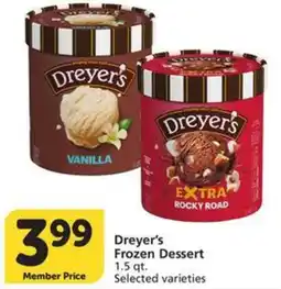 Albertsons Dreyer's Frozen Dessert offer