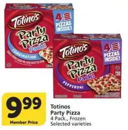 Albertsons Totinos Party Pizza offer