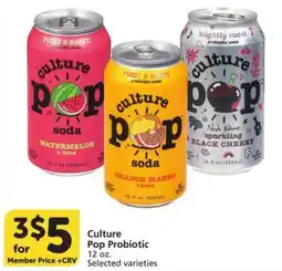 Albertsons Culture Pop Probiotic offer