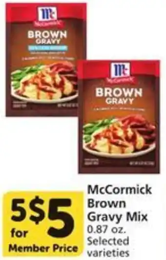 Albertsons McCormick Brown Gravy Mix offer