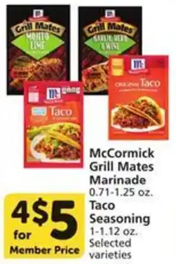 Albertsons McCormick Grill Mates Marinade offer