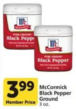 Albertsons McCormick Black Pepper Ground offer