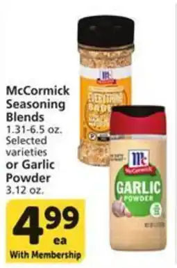 Albertsons McCormick Seasoning Blends or Garlic Powder offer