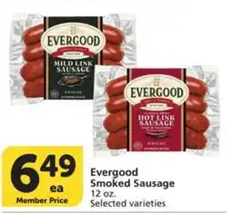 Albertsons Evergood Smoked Sausage offer