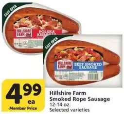 Albertsons Hillshire Farm Smoked Rope Sausage offer