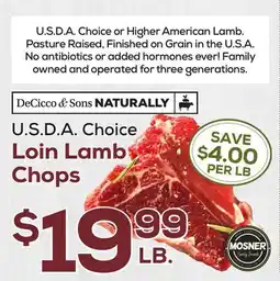 DeCicco & Sons U.S.D.A. Choice Loin Lamb Chops offer