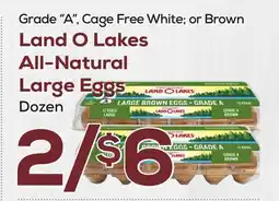 DeCicco & Sons Land O Lakes All-Natural Large Eggs offer