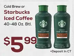 DeCicco & Sons Cold Brew or Starbucks Iced Coffee offer