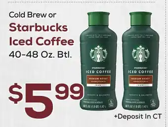 DeCicco & Sons Cold Brew or Starbucks Iced Coffee offer