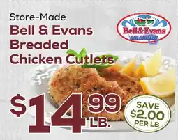 DeCicco & Sons Bell & Evans Breaded Chicken Cutlets offer