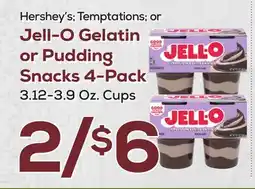 DeCicco & Sons Jell-O Gelatin or Pudding Snacks 4-Pack offer