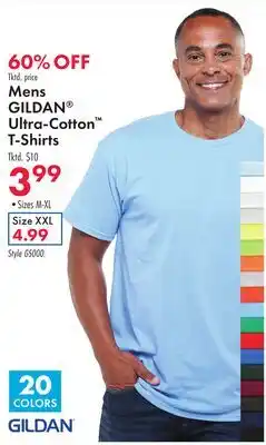 Boscov's Mens GILDAN Ultra-Cotton T-Shirts offer