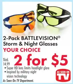 Boscov's 2-Pack BATTLEVISION Storm & Night Glasses offer