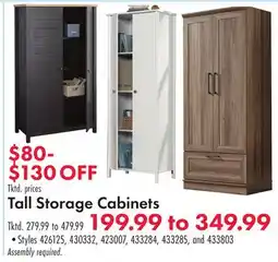 Boscov's Tall Storage Cabinets offer