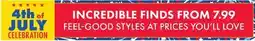 Boscov's INCREDIBLE FINDS offer