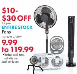 Boscov's ENTIRE STOCK Fans offer