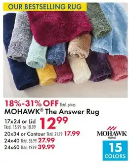 Boscov's MOHAWK The Answer Rug offer