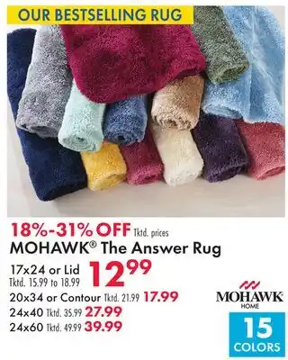 Boscov's MOHAWK The Answer Rug offer