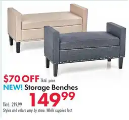 Boscov's Storage Benches offer