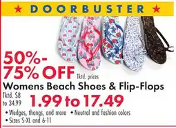 Boscov's Womens Beach Shoes & Flip-Flops offer