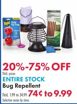 Boscov's ENTIRE STOCK Bug Repellent offer