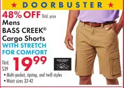 Boscov's Mens BASS CREEK Cargo Shorts offer